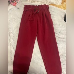 Maroon Pants
